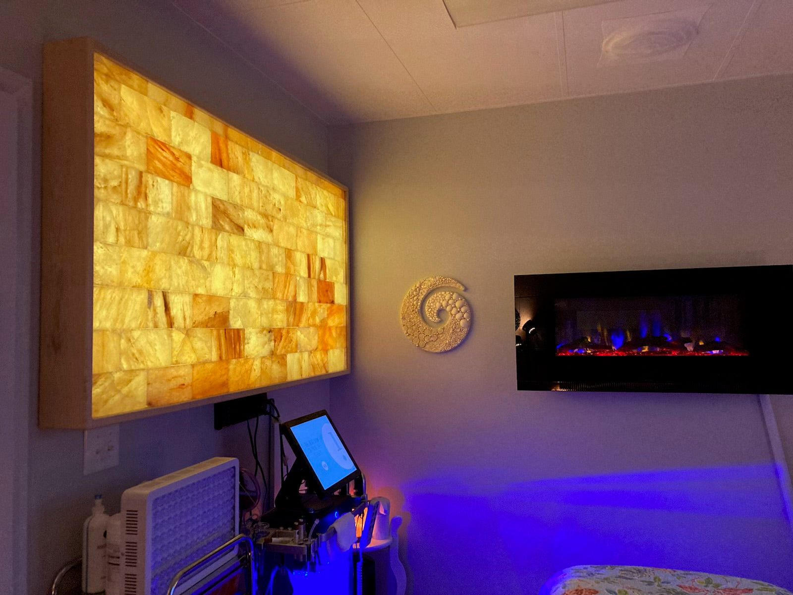 38" X 26" Framed Himalayan Salt Panel