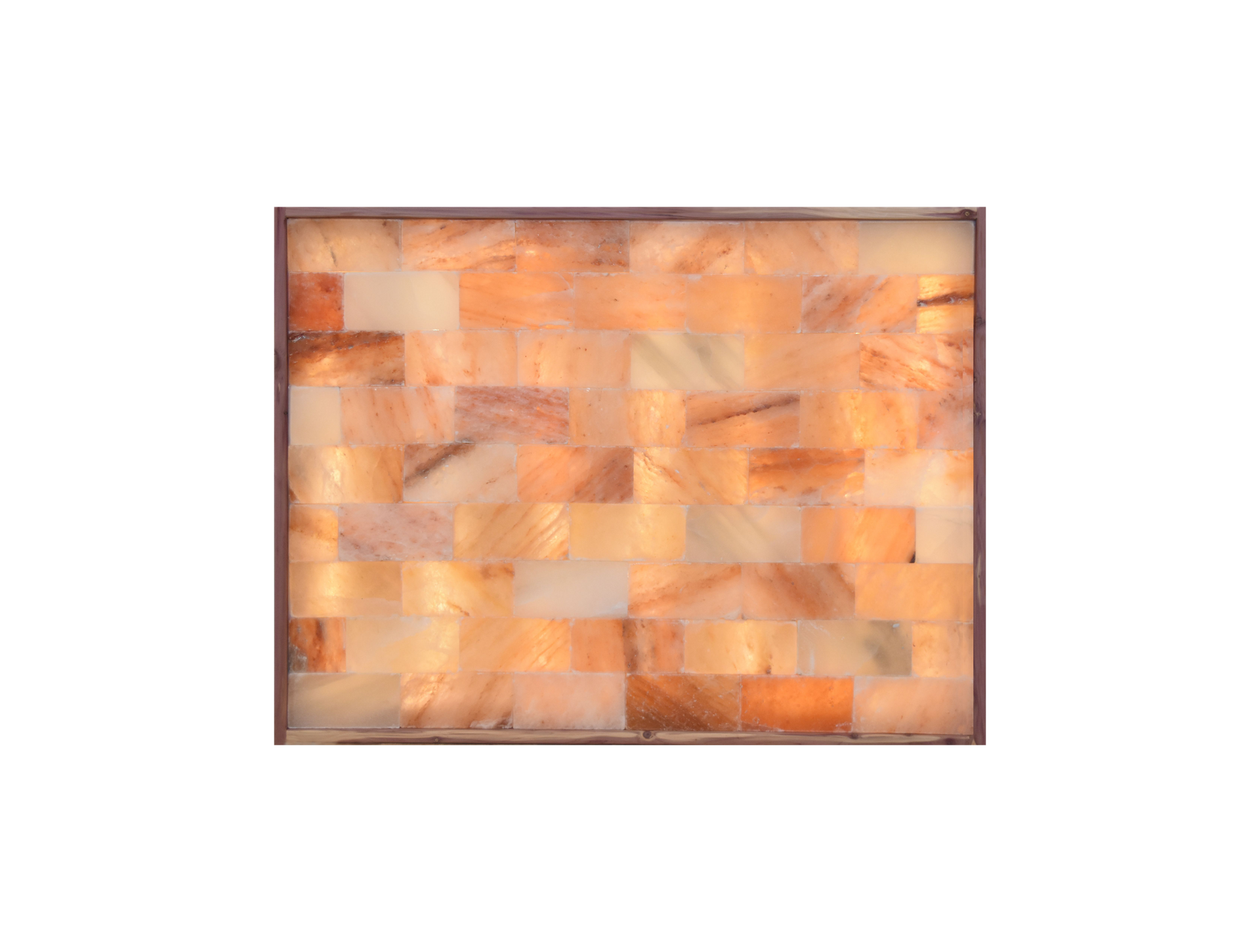 38" X 26" Framed Himalayan Salt Panel
